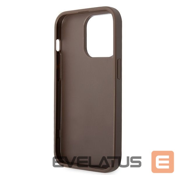 Nugarėlės dėklai Guess Guess GUHCP15X4GMGBR iPhone 15 Pro Max 6.7" brown/brown hardcase 4G Big Metal Logo