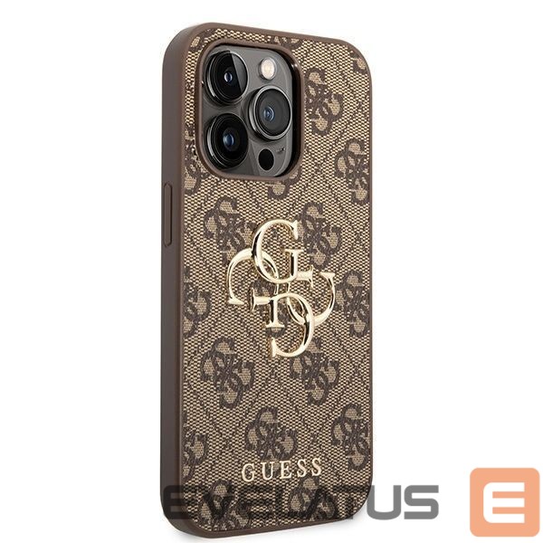 Nugarėlės dėklai Guess Guess GUHCP15X4GMGBR iPhone 15 Pro Max 6.7" brown/brown hardcase 4G Big Metal Logo