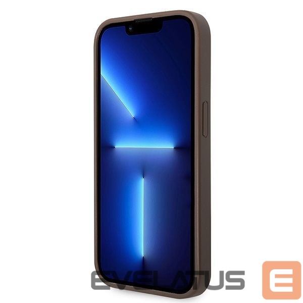 Nugarėlės dėklai Guess Guess GUHCP15X4GMGBR iPhone 15 Pro Max 6.7" brown/brown hardcase 4G Big Metal Logo