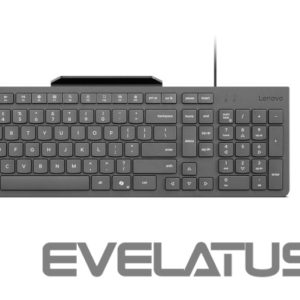 Kompiuterio klaviatūra Lenovo  Accessories 310 USB-A Wired Combo - US English |  Keyboard and Mouse | Wired with Phone holder | EN 