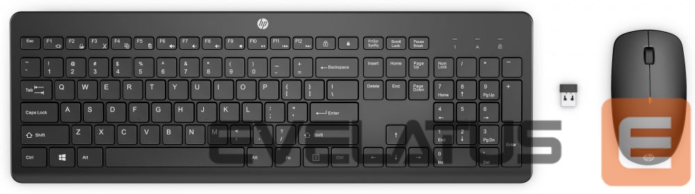 Aksesuarai kompiuterinei technikai HP HP 235 Wireless Mouse and Keyboard Combo