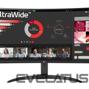 Monitoriai LG  LG 34WR50QK-B.AEU 34inch VA Curved 
