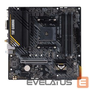 Intel procesoriaus pagrindinė plokštė Asus  TUF GAMING A520M-PLUS Processor family  AMD, Processor socket AM4, DDR4, Memory slots 4, Supported hard disk drive interfaces 	SATA, M.2, Number of SATA connectors 4, Chipset  AMD A520, Micro ATX 