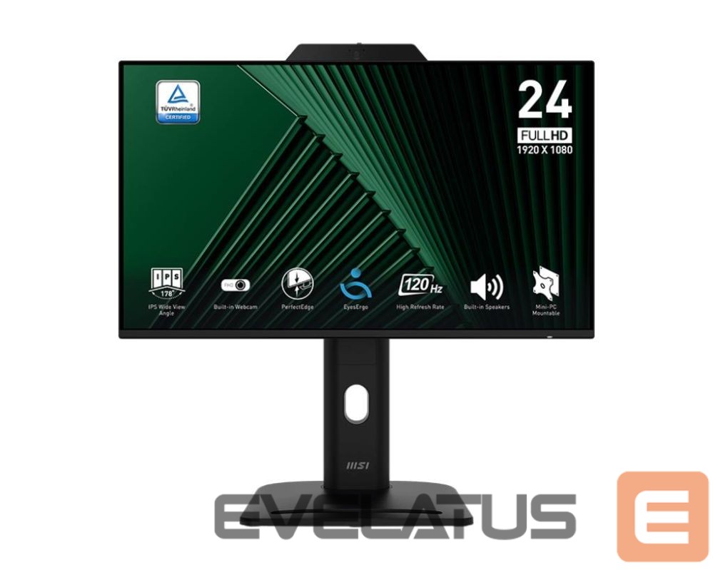 Monitoriai MSI LCD Monitor||PRO MP242PMG|23.8"|Business|Panel IPS|1920x1080|16:9|120 Hz|1 ms|Speakers|PROMP242PMG