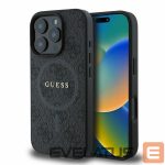 Nugarėlės dėklai Guess  Guess 4G Ring Classic Logo MagSafe case for iPhone 16 Pro Max - black 