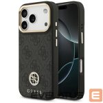 Kitos prekės Guess  Guess 4G Strass Logo MagSafe case for iPhone 17 Pro - black 