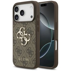 Kitos prekės Guess  Guess 4G Big Logo Case for iPhone 17 Pro - Brown 