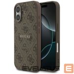 Kitos prekės Guess  Guess 4G Ring Classic Logo MagSafe Case for iPhone 17 - Brown 