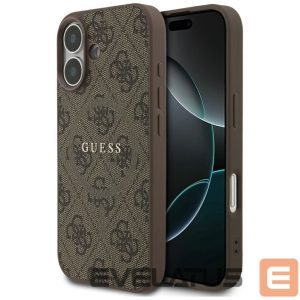 Kitos prekės Guess  Guess 4G Ring Classic Logo MagSafe Case for iPhone 17 - Brown 