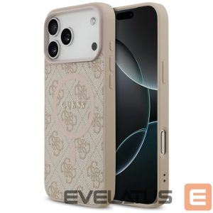 Kitos prekės Guess  Guess 4G Ring Classic Logo MagSafena iPhone 17 Pro Max Case - Pink 