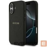 Kitos prekės Guess  Guess Grained Ring MagSafe case for iPhone 17 - black 