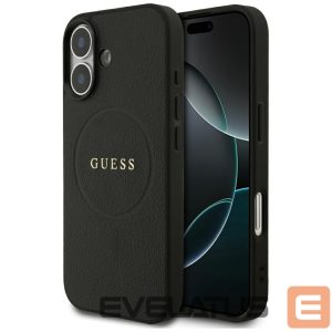 Kitos prekės Guess  Guess Grained Ring MagSafe case for iPhone 17 - black 