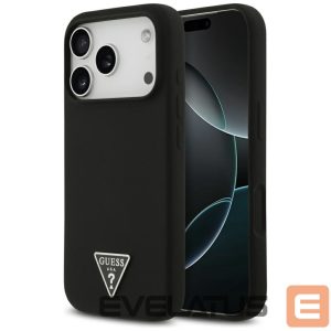 Kitos prekės Guess  Guess Silicone Triangle Logo MagSafe Case for iPhone 17 Pro - Black 