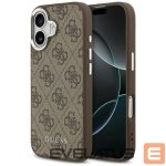 Kitos prekės Guess  Guess 4G Classic Logo MagSafe case for iPhone 17 - brown 