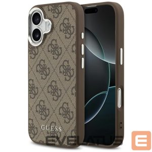 Kitos prekės Guess  Guess 4G Classic Logo MagSafe case for iPhone 17 - brown 