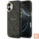 Kitos prekės Guess  Guess 4G PU Classic Logo MagSafe case for iPhone 17 - black 