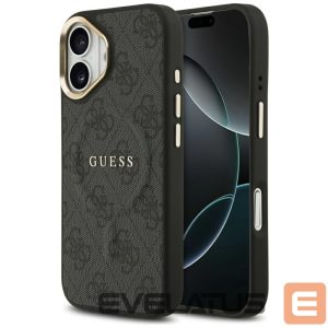 Kitos prekės Guess  Guess 4G PU Classic Logo MagSafe case for iPhone 17 - black 