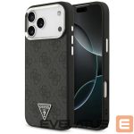 Kitos prekės Guess  Guess 4G Triangle Logo MagSafe case for iPhone 17 Pro Max - black 