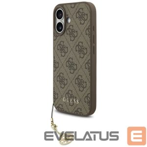 Kitos prekės Guess  Guess 4G Charms Collection MagSafe case for iPhone 17 - brown 