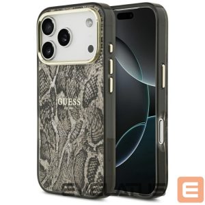 Kitos prekės Guess  Guess Python Pattern MagSafe Case for iPhone 17 Pro - Brown 