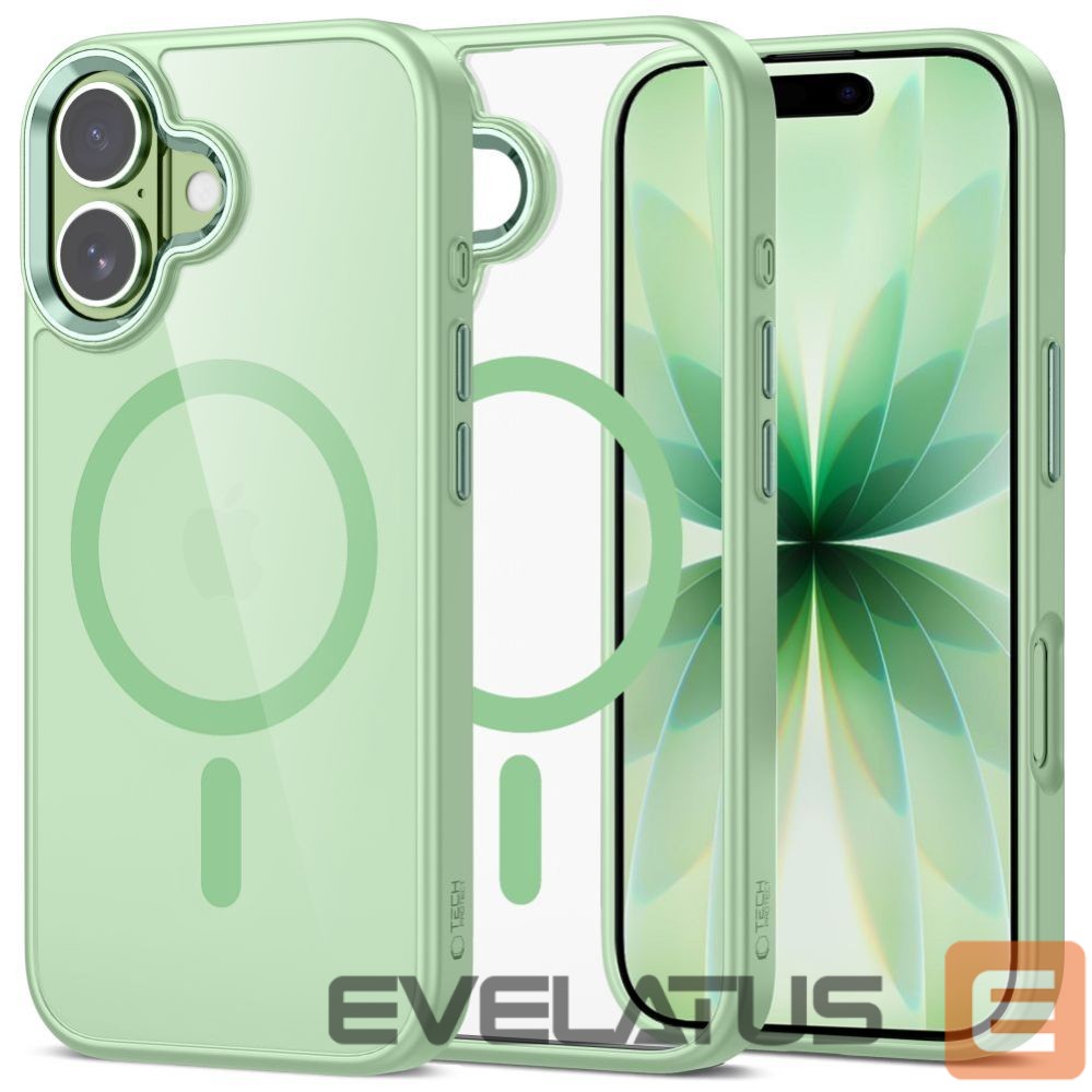 Kitos prekės Tech-Protect Tech-Protect MagMat MagSafe Case for iPhone 17 - Transparent Green