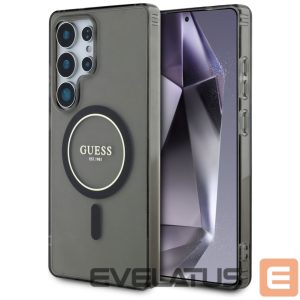 Kitos prekės Guess  Guess Glitter Circle Classic Logo MagSafe case for Samsung Galaxy S25 Ultra black 