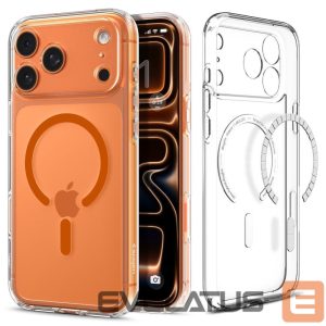 Kitos prekės Spigen  Spigen Ultra Hybrid MagSafe Case for iPhone 17 Pro - Clear Orange 