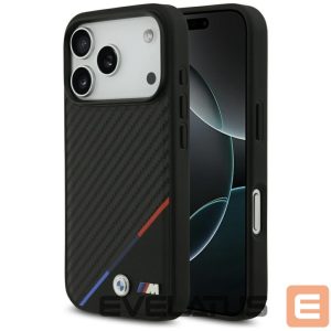 Kitos prekės BMW  BMW M Carbon Tricolor Line MagSafe Case for iPhone 17 Pro - Black 