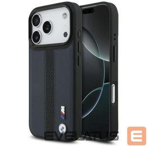 Kitos prekės BMW  BMW M Perforated Stripe Logo MagSafe Case for iPhone 17 Pro - Navy Blue 