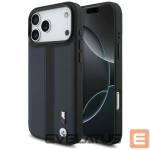 Kitos prekės BMW  BMW M Perforated Stripe Logo MagSafe Case for iPhone 17 Pro Max - Navy Blue 