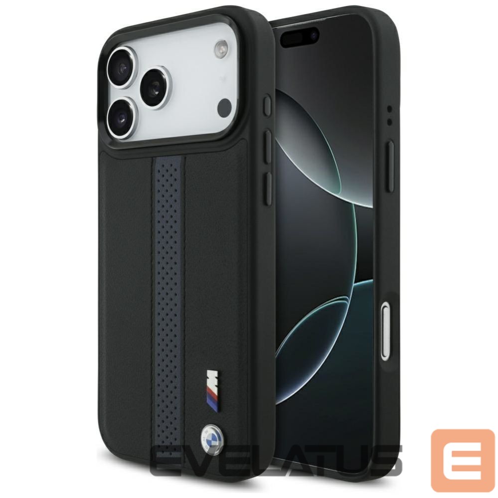Kitos prekės BMW BMW M Perforated Stripe Logo MagSafe Case for iPhone 17 Pro Max - Blue