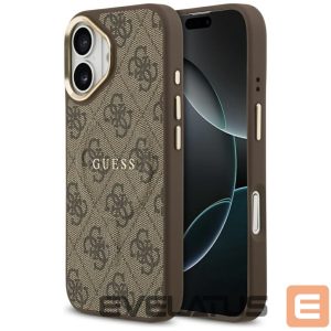 Kitos prekės Guess  Guess 4G PU Classic Logo MagSafe Case for iPhone 17 - Brown 