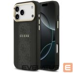 Kitos prekės Guess  Guess 4G Stripe MagSafe case for iPhone 17 Pro Max - black 