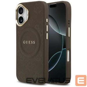 Kitos prekės Guess  Guess Peony Hot Stamp MagSafe Case for iPhone 17 - Brown 
