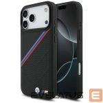 Kitos prekės BMW  BMW M Tricolor Metal Logo MagSafe Case for iPhone 17 Pro Max - Black 