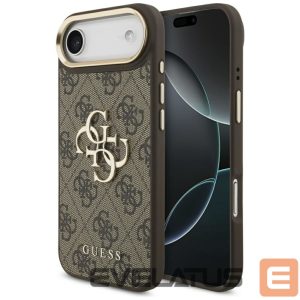 Kitos prekės Guess  Guess 4G Big 4G Classic Logo Case for iPhone Air - Brown and Gold 