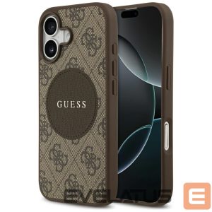 Kitos prekės Guess  Guess 4G Circle Classic Logo MagSafe case for iPhone 17 - brown 