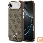 Kitos prekės Guess  Guess 4G Triangle Logo MagSafe Case for iPhone Air Brown - Gold 