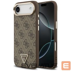 Kitos prekės Guess  Guess 4G Triangle Logo MagSafe Case for iPhone Air Brown - Gold 
