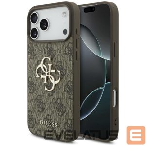 Kitos prekės Guess  Guess 4G Big Logo Case for iPhone 17 Pro Max - Brown 
