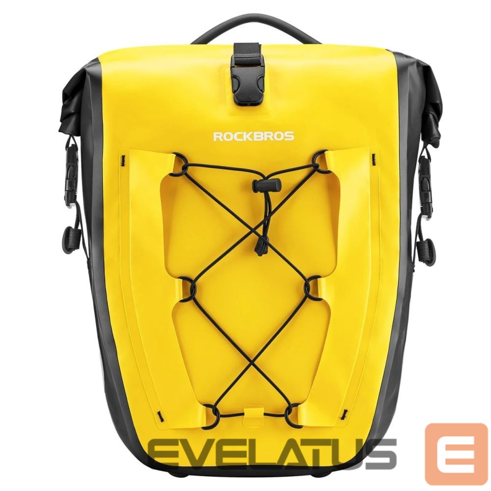 Kitos prekės Rockbros Rockbros 30140022005 Waterproof Bicycle Pannier 25-32L - Yellow