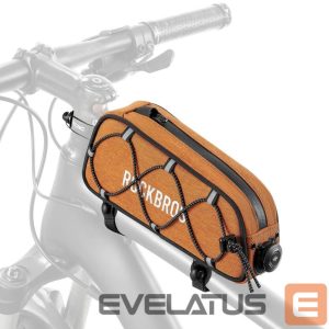 Kitos prekės Rockbros  Rockbros 30120045004 ROAD TO SKY bicycle bag for the top frame tube, waterproof, 0.7L - orange 