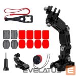Kitas telefono priedas Hurtel  GoPro set of helmet mounting accessories for GoPro, DJI, Insta360, SJCam, Eken sports cameras (GoPro Cycling Helmet Chin Holder) 