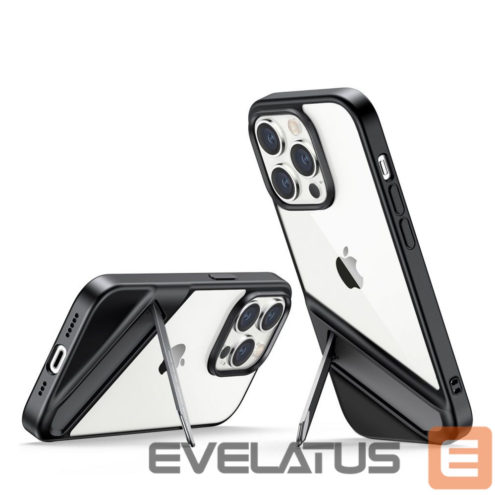 Nugarėlės dėklai Ugreen Ugreen LP635 Kickstand Protective Case Hard Cover with Gel Frame and Built-in Stand for iPhone 14 Pro Black (90926)