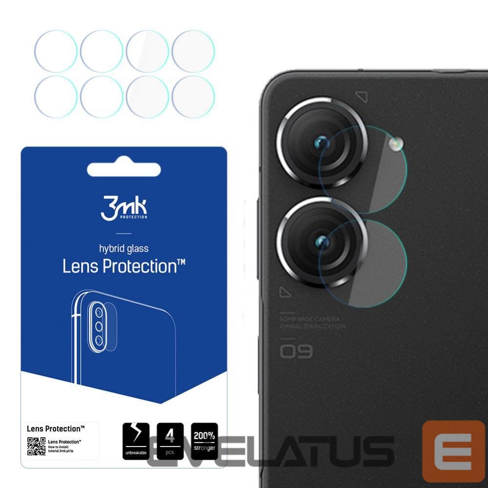 Apsauginiai stiklai 3MK 3mk Lens Protection hybrid camera glass for Asus Zenfone 9