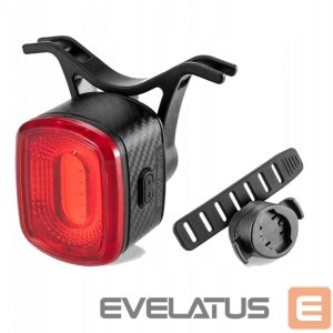 Dviračio priedas Rockbros  Rockbros Q2S LED Rear Bike Light with Smart Stop System + USB-C - USB-A Cable - Black 