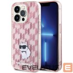 Nugarėlės dėklai Karl Lagerfeld  Karl Lagerfeld Monogram Choupette case for iPhone 15 Pro Max - pink 