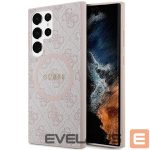 Nugarėlės dėklai Guess  Guess 4G Collection Leather Metal Logo MagSafe Case for Samsung Galaxy S24 Ultra - Pink 