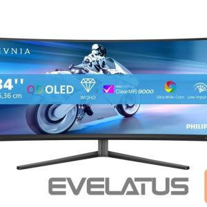 Monitoriai Philips  34M2C6500/00 QD OLED Gaming Monitor 34" 3440x1440/21:9/0.03ms/HDMI DisplayPort USB Headphone Out 