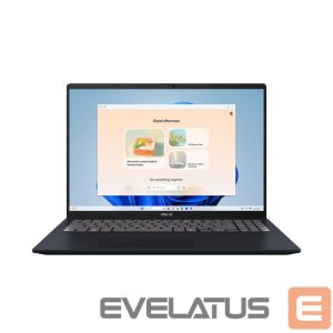 Nešiojamas kompiuteris Asus  Vivobook 16 X1607CA-KM110W | Quiet Blue | 16 " | IPS | WUXGA | 1920 x 1200 pixels | Anti-glare | Intel Core Ultra 5 | 225H | 16 GB | DDR5 | Solid-state drive capacity 512 GB | Intel Graphics | Windows 11 Home | 802.11ax | Bluetooth version 5.2 | Keyboard language Russian | Keyboard backlit | Warranty 24 month(s) 